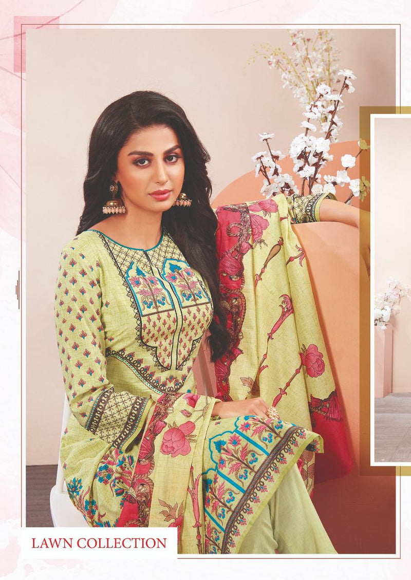 Aarvi Fashion Nur Vol 2 Pure Cotton Lawn Collection Casual Wear Salwar Suits