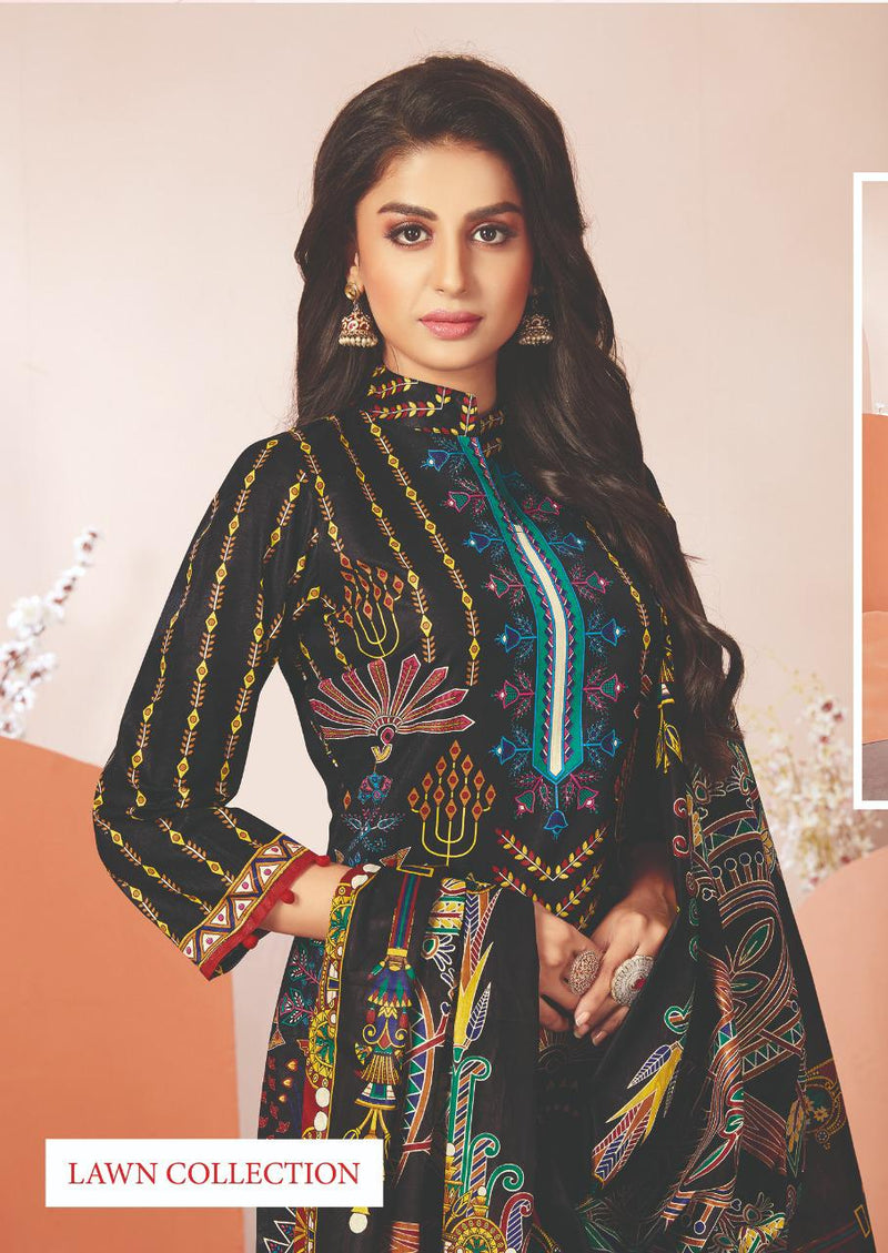 Aarvi Fashion Nur Vol 2 Pure Cotton Lawn Collection Casual Wear Salwar Suits