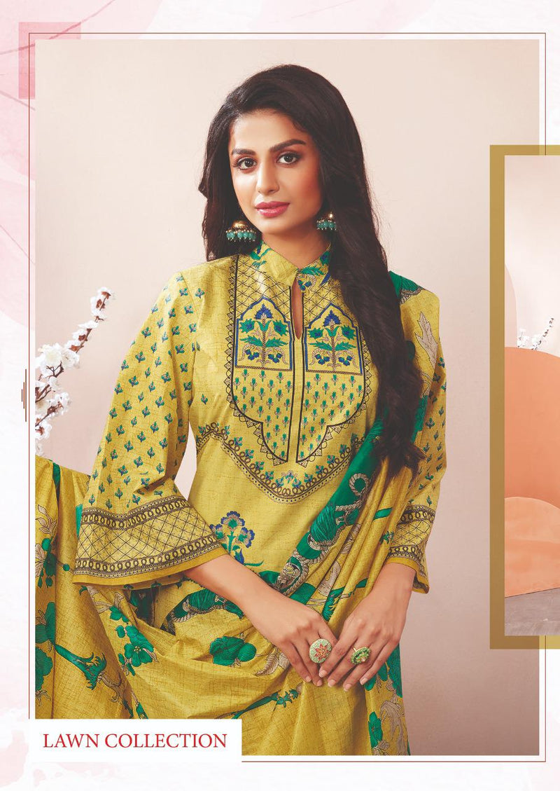 Aarvi Fashion Nur Vol 2 Pure Cotton Lawn Collection Casual Wear Salwar Suits