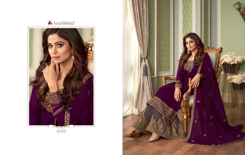 Aashirwad Creation Launch By Superb Georgette With Exclusive Embroidery Work Designer Party Wear Pakistani Salwar Kameez
