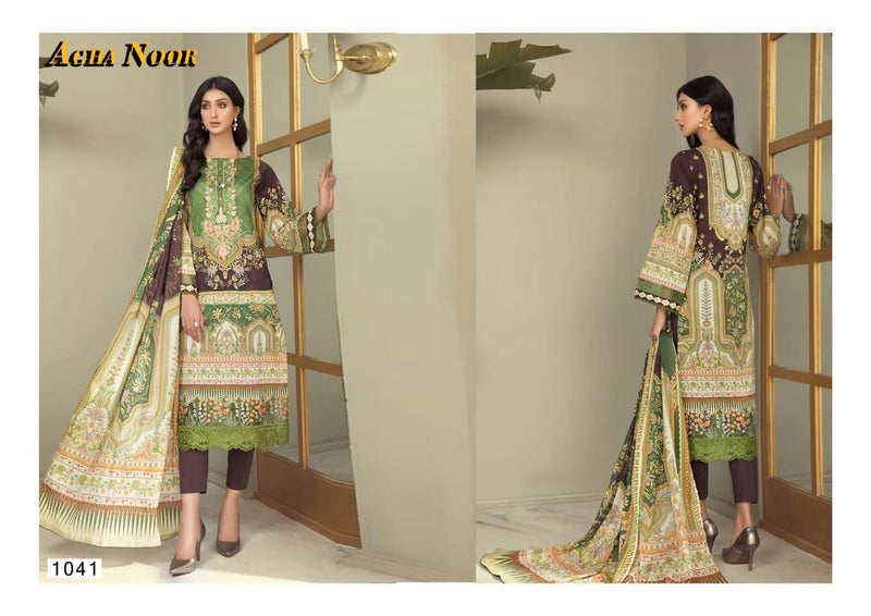 Agha Noor Vol 4 Luxury Lawn Collection Lawn Cotton Exclusive Printed Designs Pakistani Style Salwar Kameez