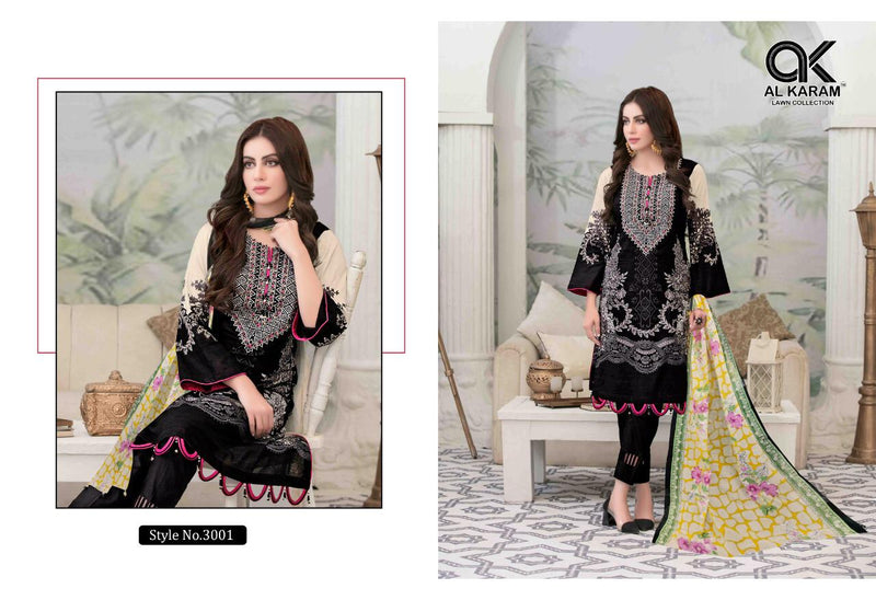 Al Karam Kesariya Magic In Print Vol 3 Cambric Cotton With Fancy Printed Casual Wear Salwar Suit With Dupatta