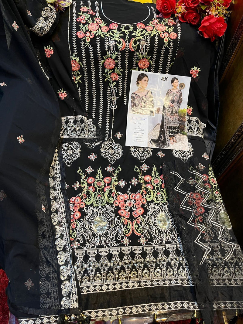 Al Khushbu Alk Dno 1018 Georgette With Heavy Embroidered Work Salwar Suit