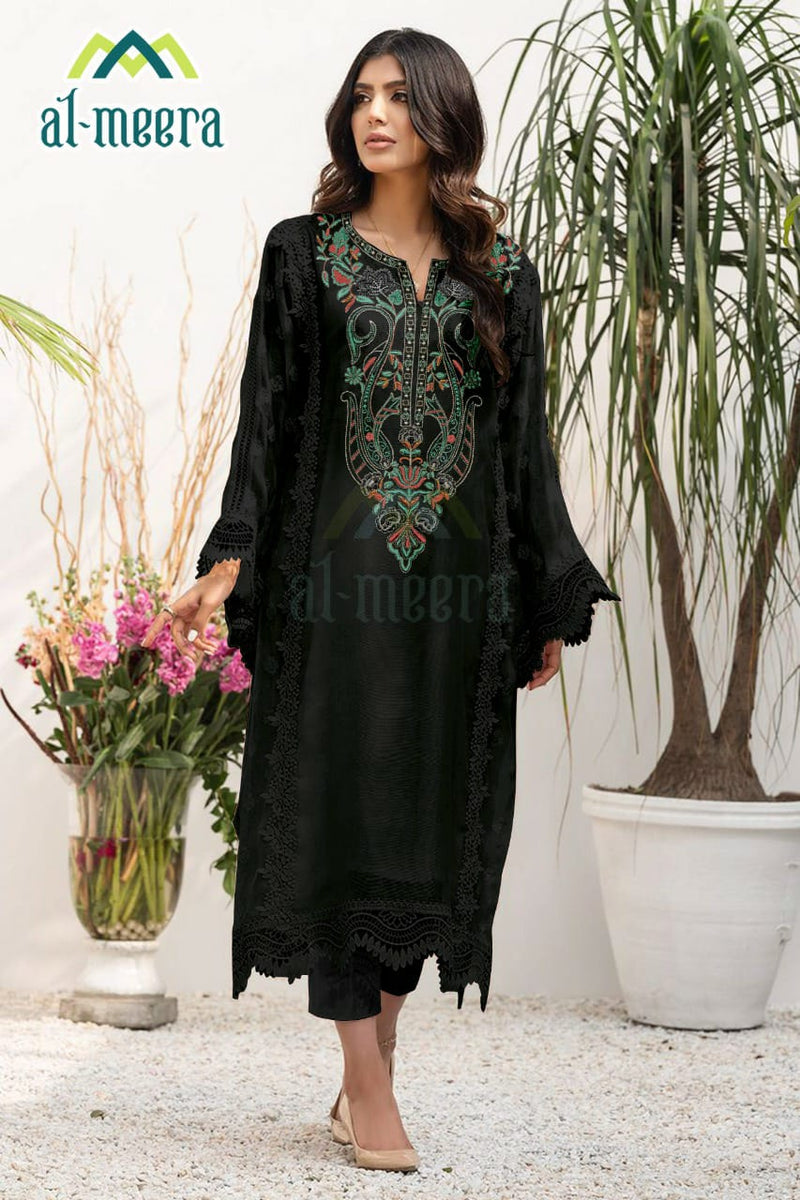 Al Meera Dno 1133 Faux Georgette Heavy Work Pret Kurti