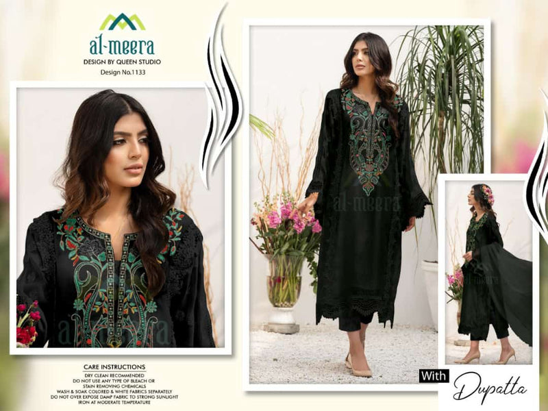 Al Meera Dno 1133 Faux Georgette Heavy Work Pret Kurti