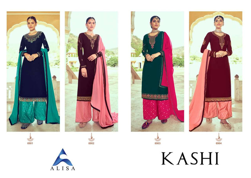 Alisa Fashion Kashi Georgette Sarara Fancy Dresses