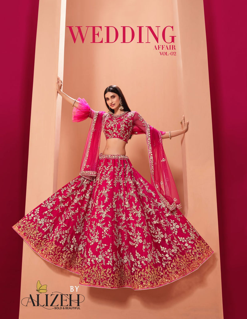 Alizeh Affair Vol 2 Beautiful Thread Embroidered Zari Work Lehenga Wear