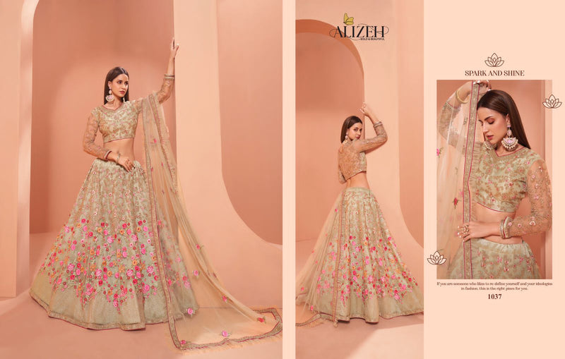 Alizeh Affair Vol 2 Beautiful Thread Embroidered Zari Work Lehenga Wear