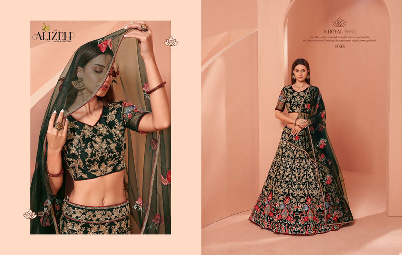 Alizeh Affair Vol 2 Beautiful Thread Embroidered Zari Work Lehenga Wear