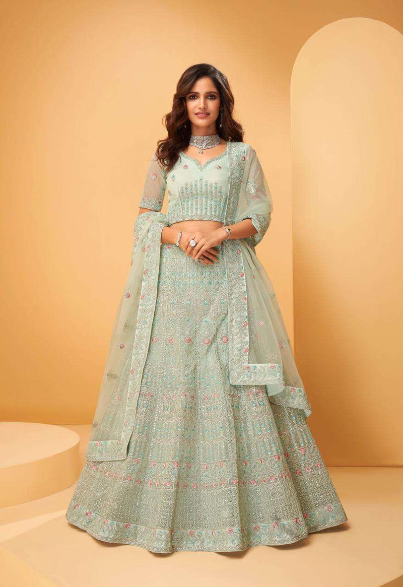 Alizeh Wedding Affair Floral Cording With Thready Embroidery Work Partywear Collection