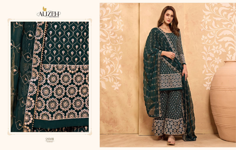 Alizeh Zaida Vol 5 Pure Georgette Heavy Embroidered Work Salwar Kameez