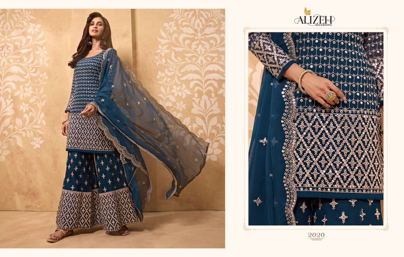 Alizeh Zaida Vol 5 Pure Georgette Heavy Embroidered Work Salwar Kameez