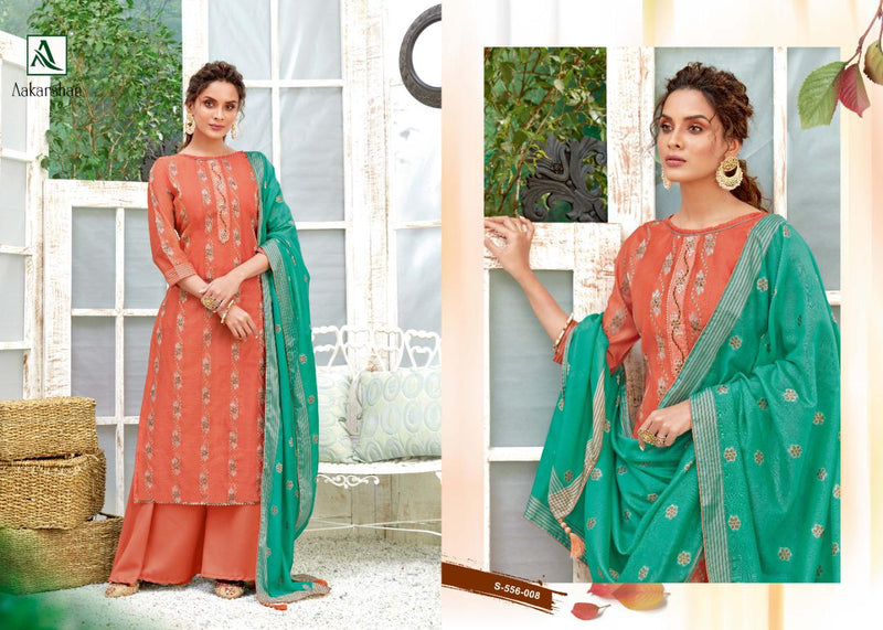 Alok Suit Aakashan Pure Jacquard Cotton Exclusive Hand Work Salwar Kameez