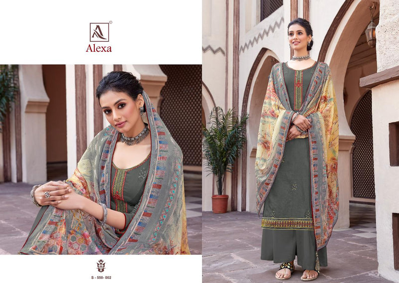 Alok Suit Alex Pure Jam Fancy Embroidery Work Daily Casual Wear Salwar Kameez