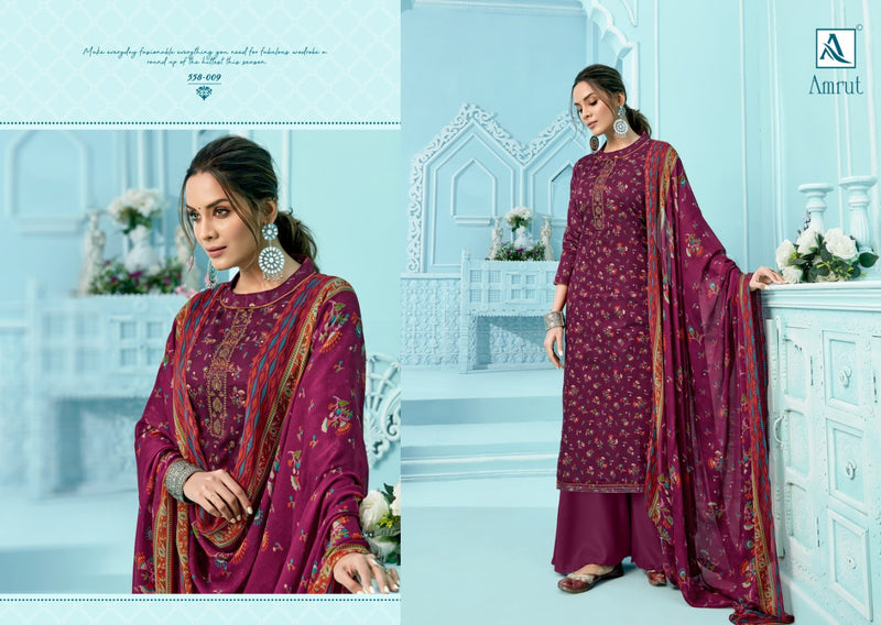 Alok Suit Amrut Jam Cotton Digital Print Embroidered Casual Designer Wear Salwar Kameez