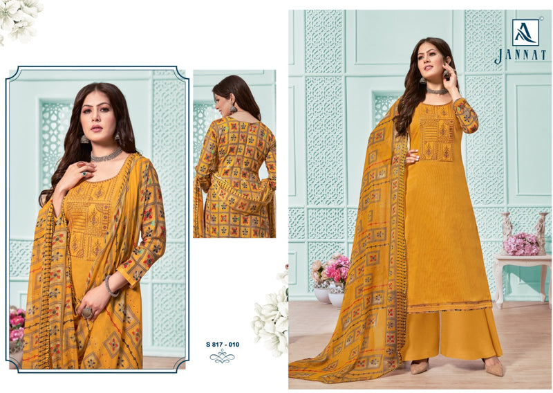 Alok Suit Jannat Jam Cotton Print Diamond Work Salwar Kameez