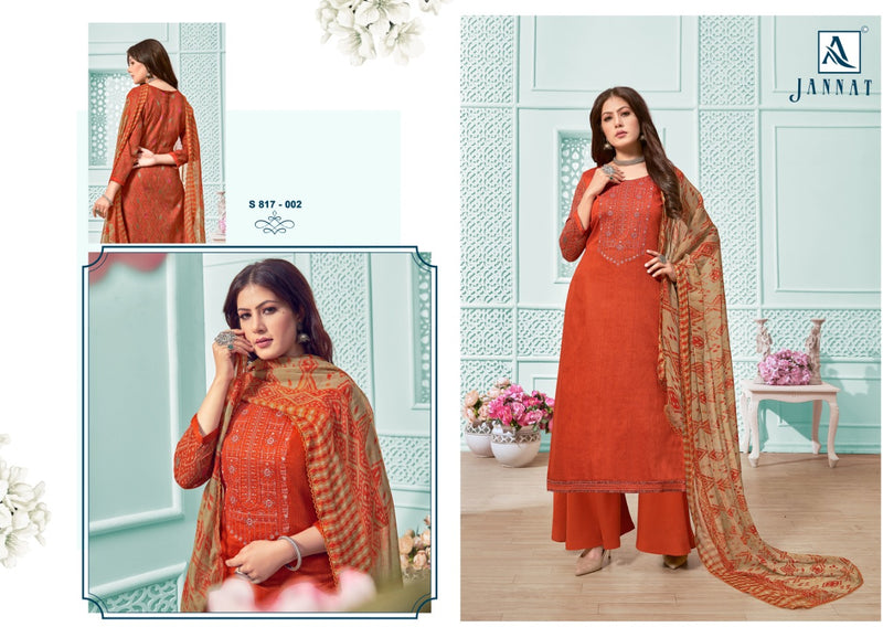Alok Suit Jannat Jam Cotton Print Diamond Work Salwar Kameez