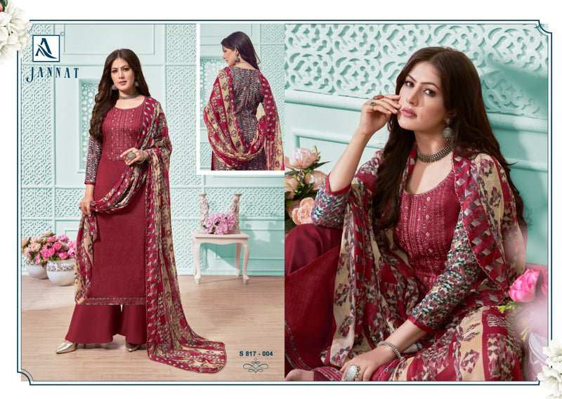 Alok Suit Jannat Jam Cotton Print Diamond Work Salwar Kameez