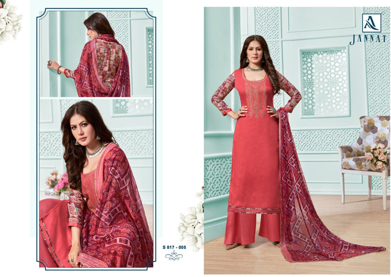 Alok Suit Jannat Jam Cotton Print Diamond Work Salwar Kameez