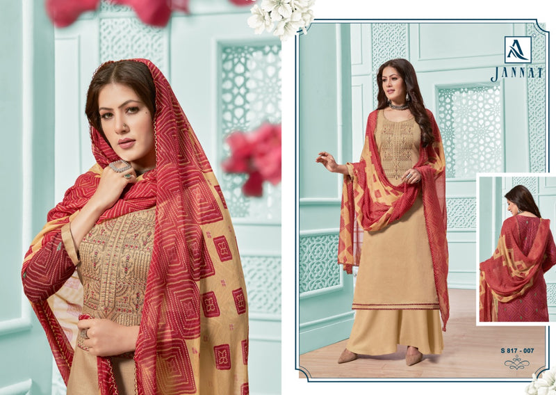 Alok Suit Jannat Jam Cotton Print Diamond Work Salwar Kameez