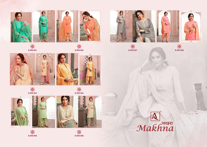 Alok Suit Makhna Pure Cotton Chiken Work Daily Wear Salwar Kameez