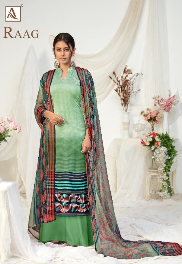 Alok Suit Raag Pure Jam Digital Style Print Fancy Designer Salwar kameez