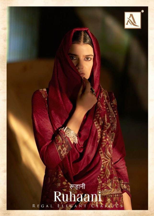 Alok Suit Ruhaani Pashmina Designer Weaving Jacquard  Suit