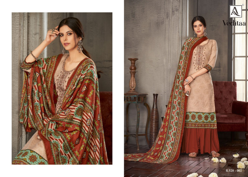 Alok Suit Veditaa Pure Wool Pashmina Designer Casual Wear Salwar Kameez