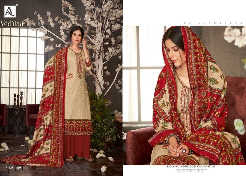 Alok Suit Veditaa Pure Wool Pashmina Designer Casual Wear Salwar Kameez