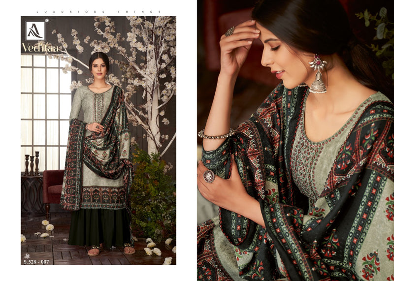 Alok Suit Veditaa Pure Wool Pashmina Designer Casual Wear Salwar Kameez