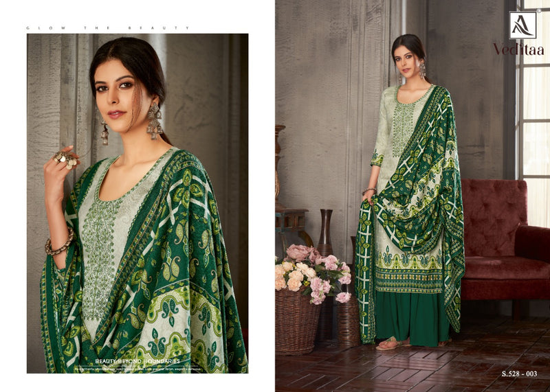 Alok Suit Veditaa Pure Wool Pashmina Designer Casual Wear Salwar Kameez