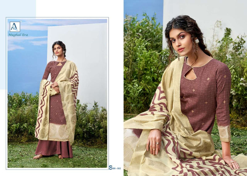 Alok Suits Mughal Era Pure Jam Designer Printed Exclusive Look Casual Wear Salwar Kameez