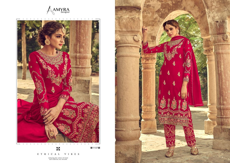 Amyra Designer First Look Vol 2 Heavy Georgette Exclusive Embroidery Partywear Salwar Kameez