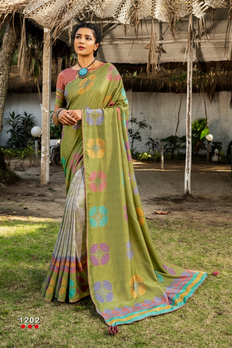 Angarika Launch By Magic Bobby Silk Fancy Printed Exclusive Designer Fancy Wear Sarees