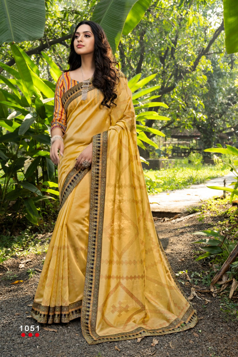 Angarika Launch By Moonlight Silk With Digital Printed With Classic Border Fancy Casual Wear Sarees
