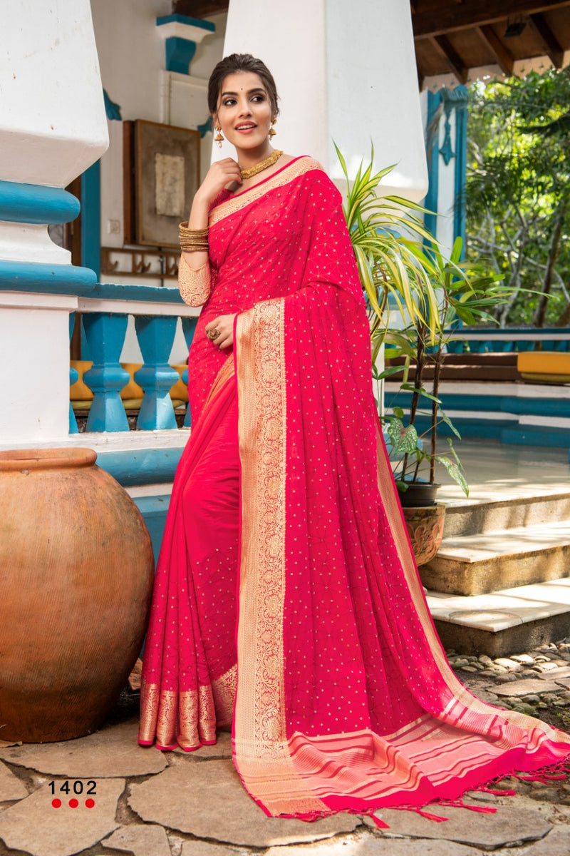 Angarika Launch By Resham Art Silk Heavy Printed Designer Fancy Casual Wear Saree With Lace
