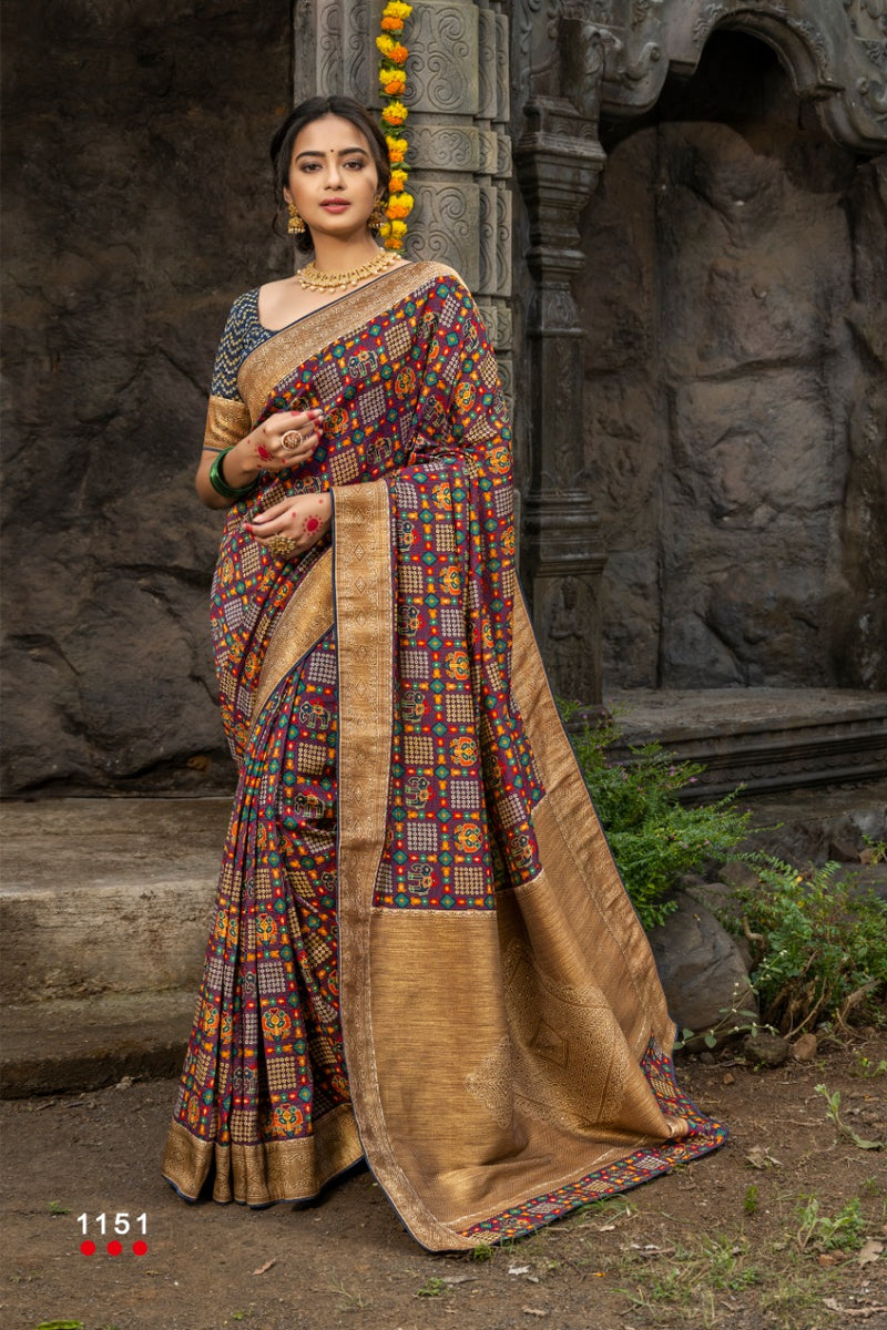 Angarika Presents By Bubble Silk Gadwal Designer Fancy Traditional Wear Exclusive Casual Wear Sarees