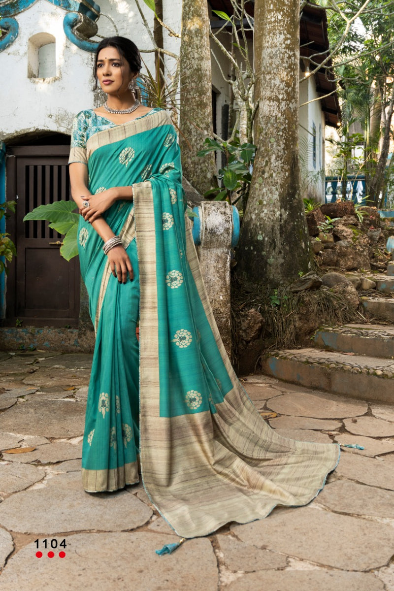 Angarika Presents Nyara Soft Silk Fancy Designer Attractive Look Casual Wear Fancy Sarees