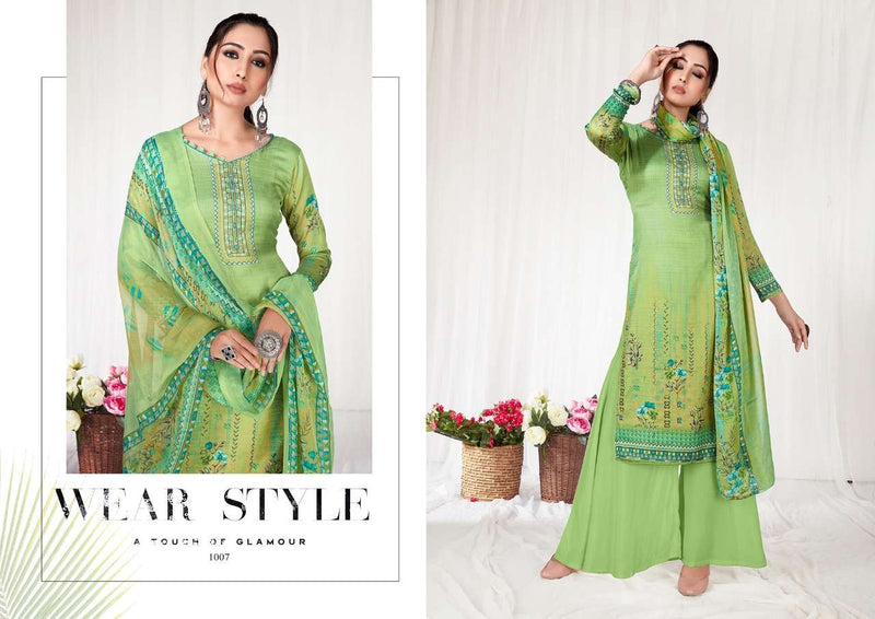 Anita Silk Mills Zaara Jam With Embroidery Hand Work Beautiful Designer Salwar Suit With Dupatta