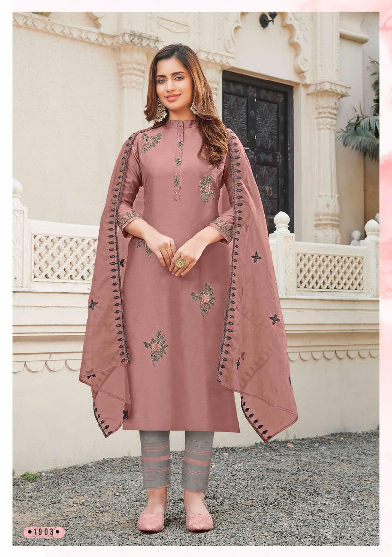 Anju Fabric Ghungat Viscose Dyeble Heavy Handwork Fancy Long Straight Casual Wear Kurtis