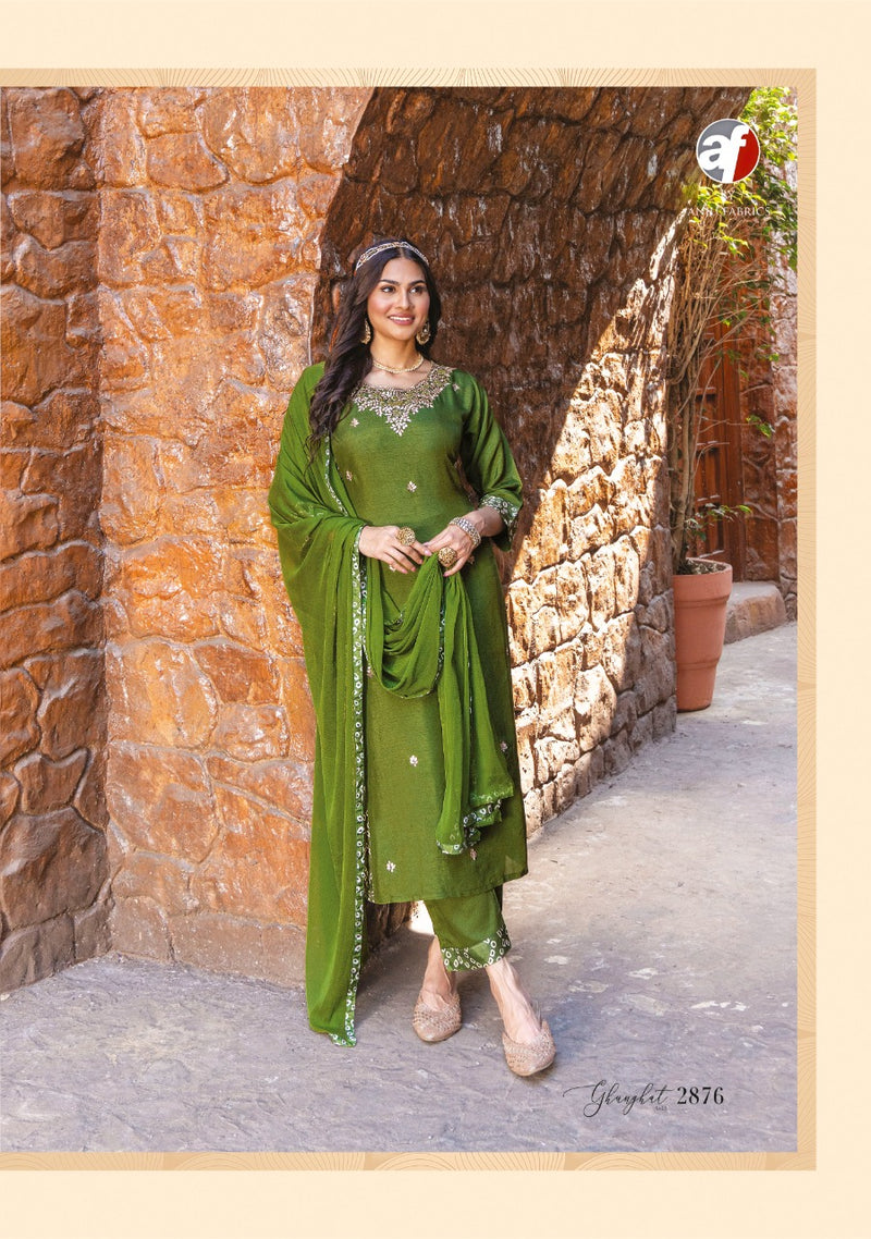 Anju Fabrics Ghunghat Vol 8 Pure Viscose Dola Silk Fancy Designer Kurtis