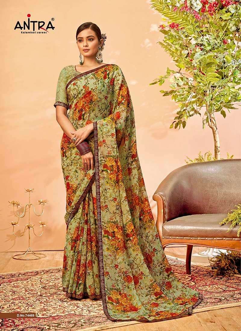 Antra Pratibha Vol 2 Chiffon Designer Fancy Printed Saree