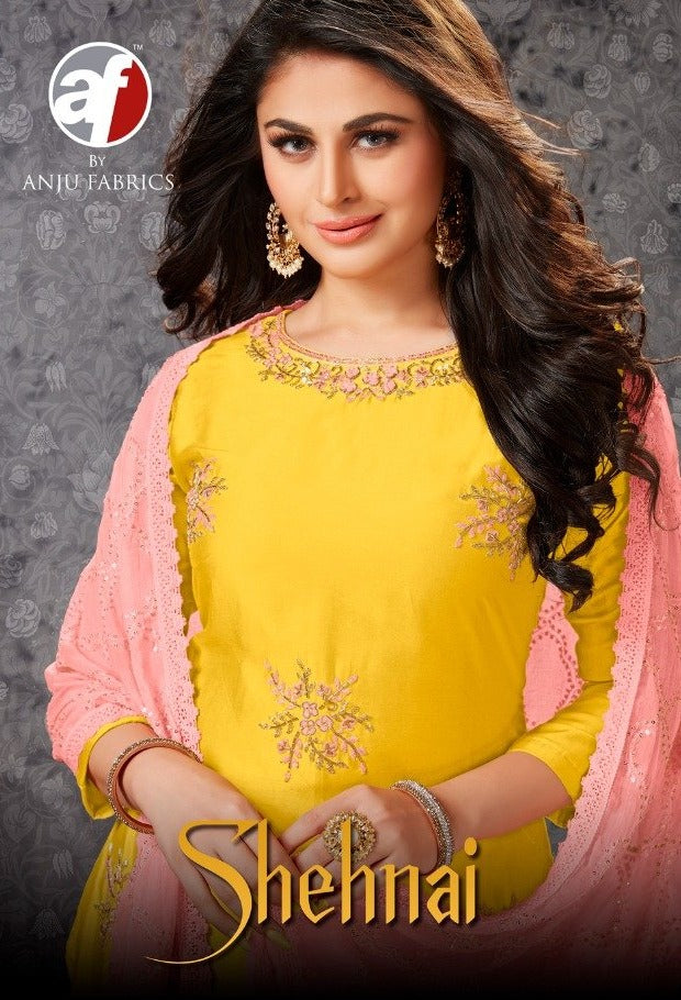 Anuj Fabrics Shehnai Vol 1 Pure Viscose Stylish Wear Readymade Kurti