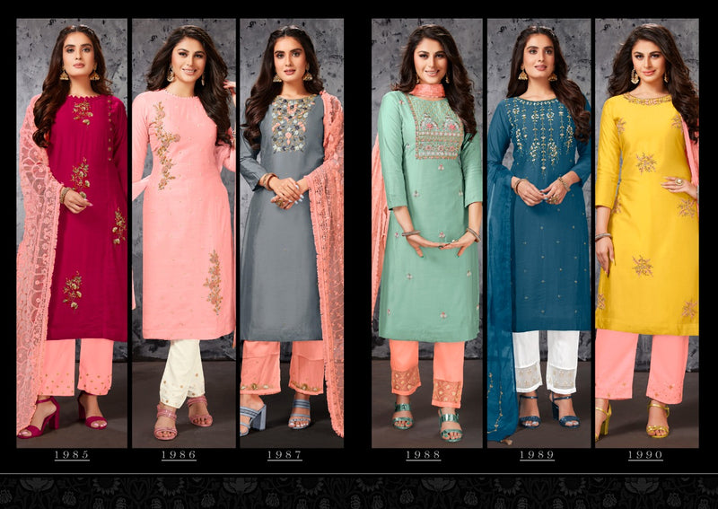 Anuj Fabrics Shehnai Vol 1 Pure Viscose Stylish Wear Readymade Kurti