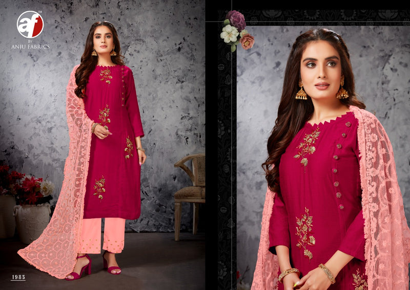 Anuj Fabrics Shehnai Vol 1 Pure Viscose Stylish Wear Readymade Kurti