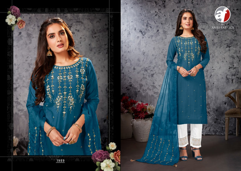 Anuj Fabrics Shehnai Vol 1 Pure Viscose Stylish Wear Readymade Kurti