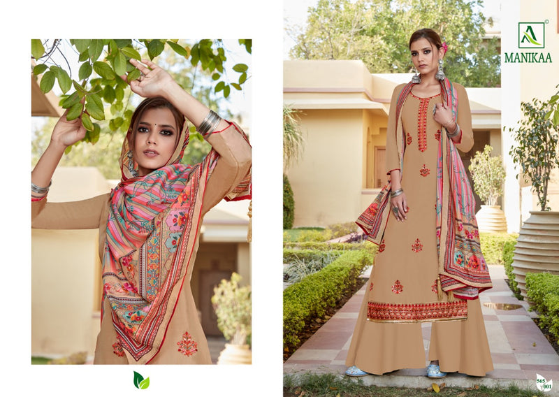 Aolk Suit Presents By Manikaa Viscose Opada Silk With Designer Embroidery Work Fancy Salwar Suits
