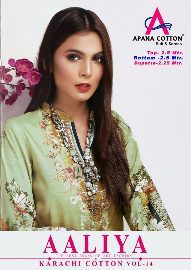 Apna Cotton Aaliya Vol 14 Cotton Heavy Karachi Dress Material Salwar Suits