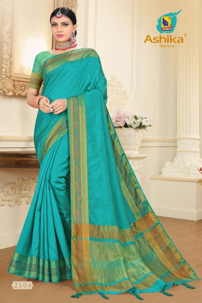 Ashika Saree Tulsi Nx Tussar Silk Exclusive Partywear  Designer Fancy Sarees