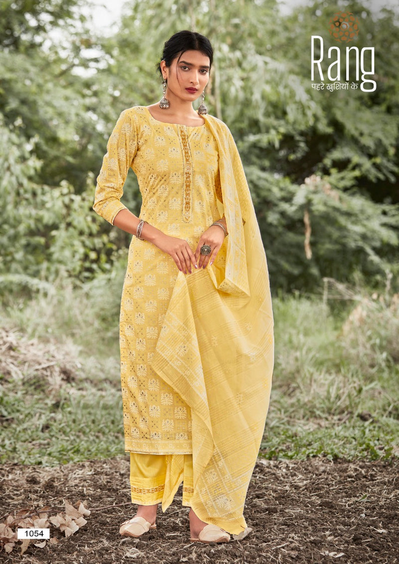 Atrangi By Kalaroop Kajree Fashion Pure Cotton Embroidery Work Fancy Look Casual Wear Readymade Bottom With Kurtis